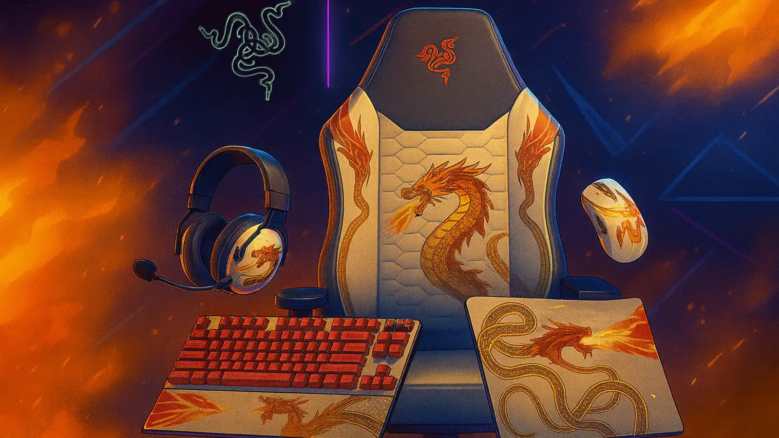 Razer and Valve Release New Counter-Strike 2 “Dragon Lore” Gaming Gear Collection